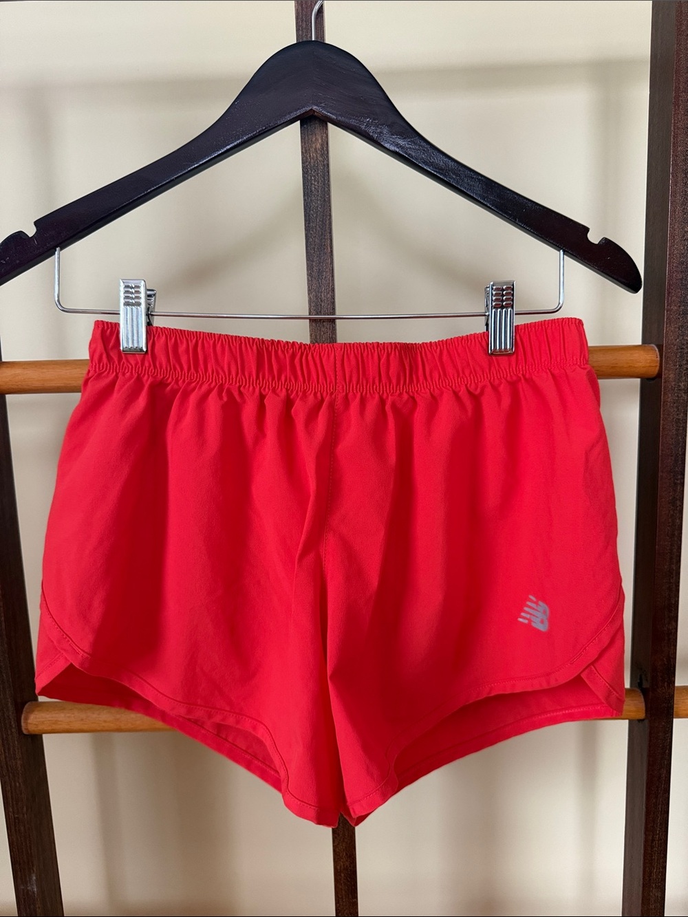 New Balance Women's Bright Red/Orange Athletic Running Shorts